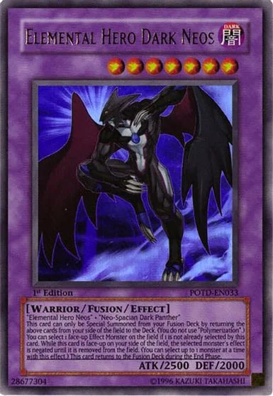 Elemental HERO Dark Neos [1st Edition] POTD-EN033
