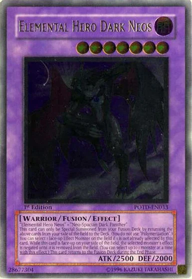 Elemental Hero Dark Neos [Ultimate Rare 1st Edition] POTD-EN033