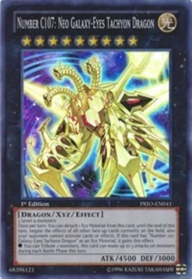 Number C107: Neo Galaxy-Eyes Tachyon Dragon [1st Edition] PRIO-EN041