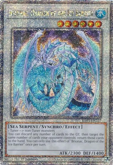 Brionac, Dragon of the Ice Barrier [Quarter Century Secret Rare] RA03-EN227