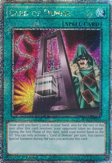 Card of Demise [Quarter Century Secret Rare] RA03-EN265
