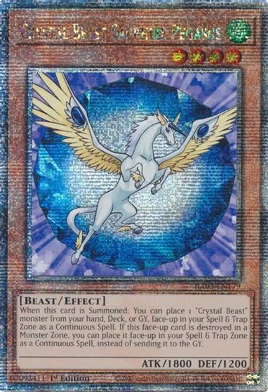 Crystal Beast Sapphire Pegasus [Quarter Century Secret Rare] RA03-EN179