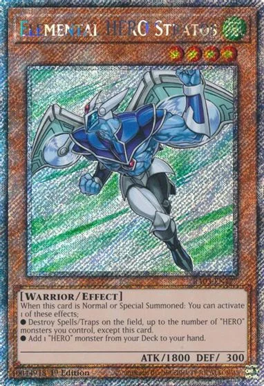 Elemental HERO Stratos [Platinum Secret Rare] RA03-EN177