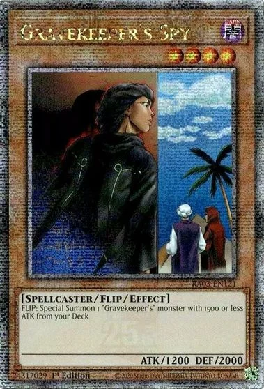 Gravekeeper's Spy [Quarter Century Secret Rare] RA03-EN121