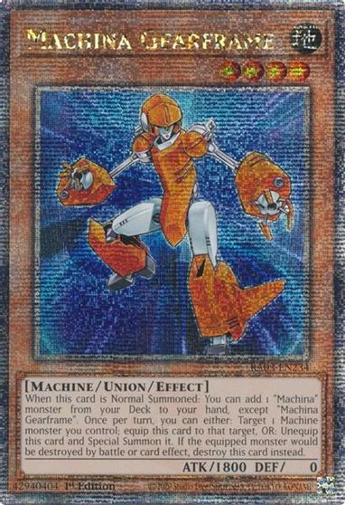 Machina Gearframe [Quarter Century Secret Rare] RA03-EN234