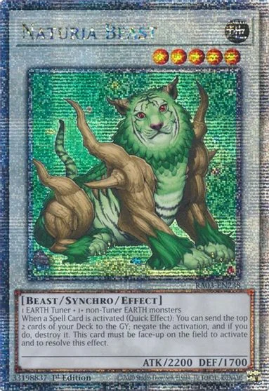 Naturia Beast [Quarter Century Secret Rare] RA03-EN238