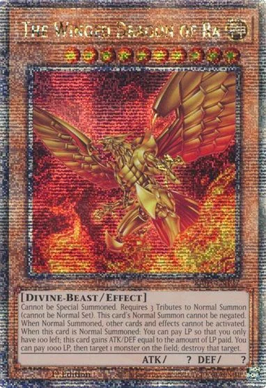 The Winged Dragon of Ra [Quarter Century Secret Rare] RA03-EN137
