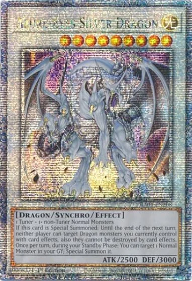 Azure-Eyes Silver Dragon [Quarter Century Secret Rare] RA04-EN208