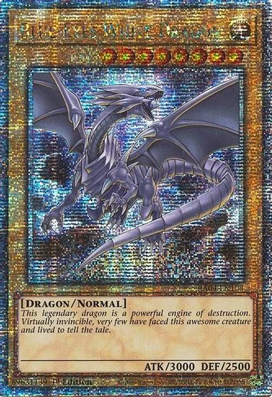 Blue-Eyes White Dragon [Quarter Century Secret Rare] RA04-EN108