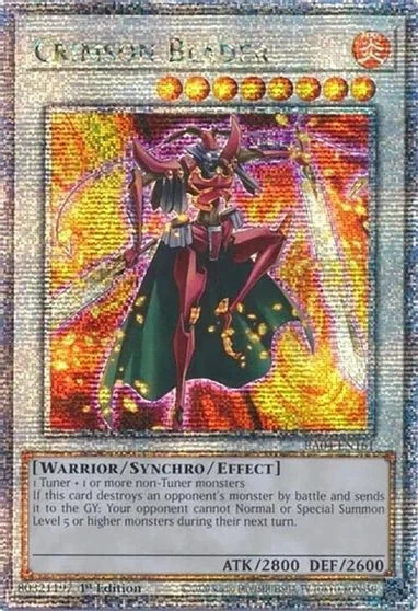 Crimson Blader [Quarter Century Secret Rare] RA04-EN161