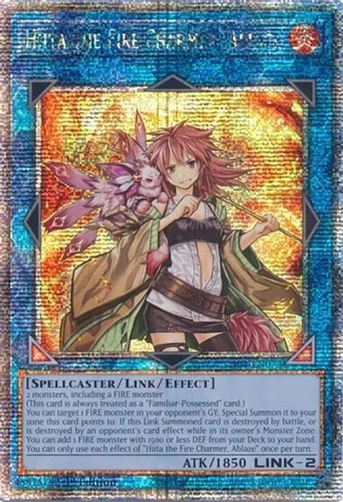 Hiita the Fire Charmer, Ablaze [Quarter Century Secret Rare] RA04-EN074