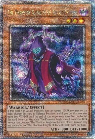 The Phantom Knights of Ancient Cloak [Quarter Century Secret Rare] RA04-EN263