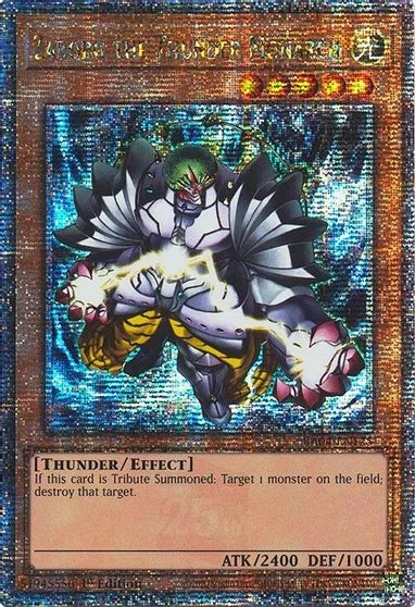 Zaborg the Thunder Monarch [Quarter Century Secret Rare] RA04-EN125