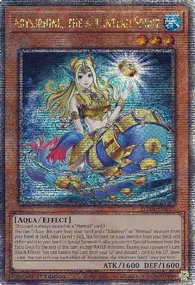 Abyssrhine, the Atlantean Spirit [Quarter Century Secret Rare] ROTA-EN017