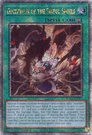 Deception of the Sinful Spoils [Quarter Century Secret Rare] ROTA-EN055