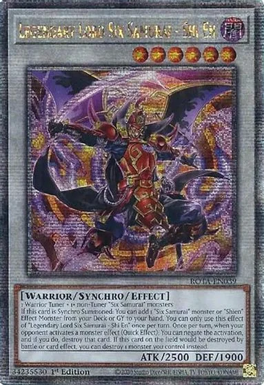 Legendary Lord Six Samurai - Shi En [Quarter Century Secret Rare] ROTA-EN039