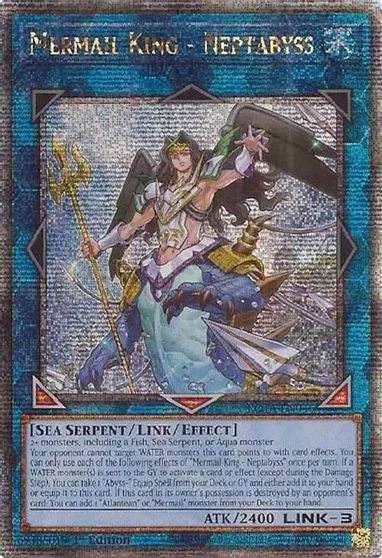 Mermail King - Neptabyss [Quarter Century Secret Rare] ROTA-EN046