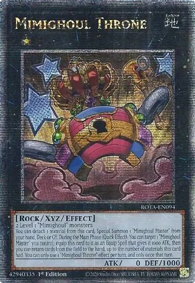 Mimighoul Throne [Quarter Century Secret Rare] ROTA-EN094