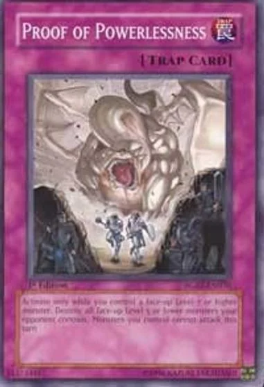 Proof of Powerlessness [1st Edition] RGBT-EN076