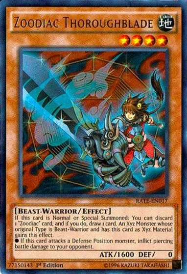 Zoodiac Thoroughblade [1st Edition] RATE-EN017