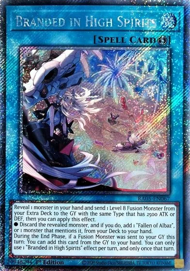 Branded in High Spirits [Platinum Secret Rare] RA05-EN067