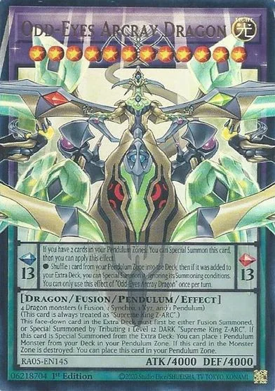 Odd-Eyes Arcray Dragon RA05-EN145