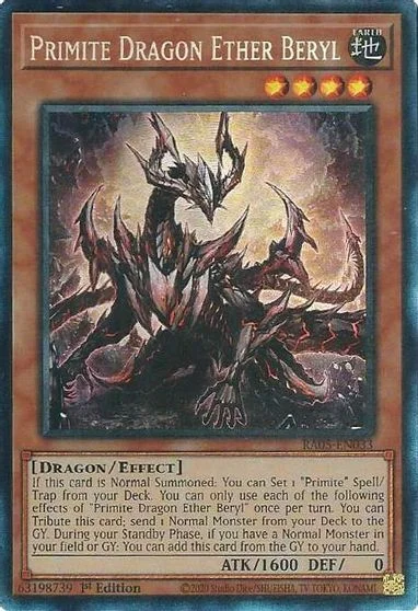 Primite Dragon Ether Beryl [Collector's Rare] RA05-EN033