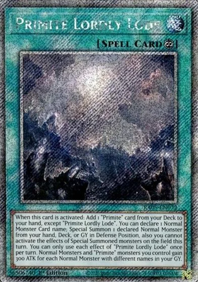 Primite Lordly Lode [Platinum Secret Rare] RA05-EN072