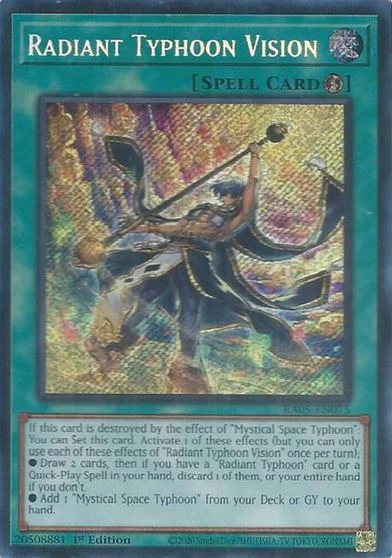 Radiant Typhoon Vision [Secret Rare] RA05-EN075