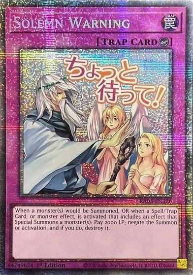Solemn Warning [Starlight Rare] RA05-EN126