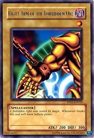Right Arm of the Forbidden One RP01-EN019