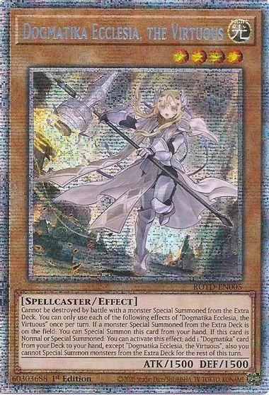 Dogmatika Ecclesia, the Virtuous [Starlight Rare 1st Edition] ROTD-EN005