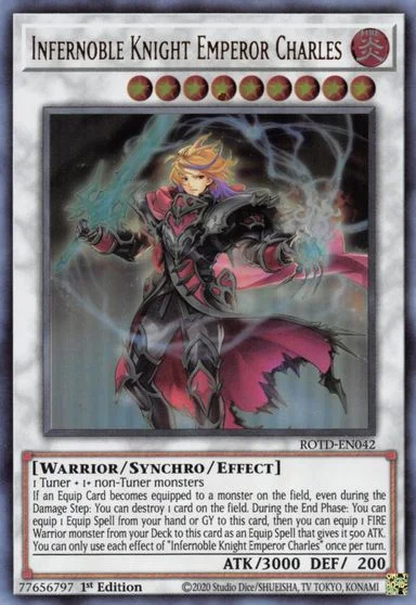 Infernoble Knight Emperor Charles [1st Edition] ROTD-EN042