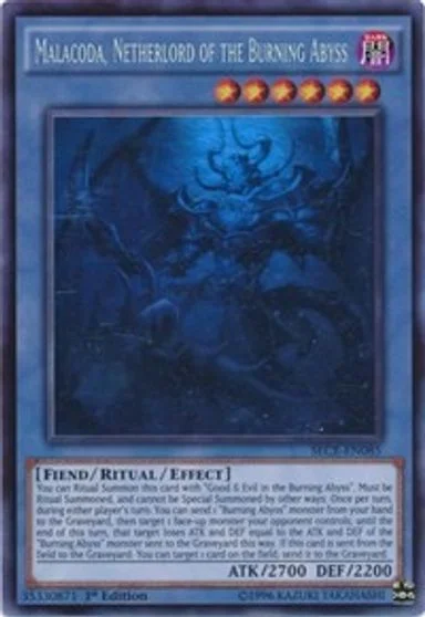 Malacoda, Netherlord of the Burning Abyss [Ghost Rare] SECE-EN085