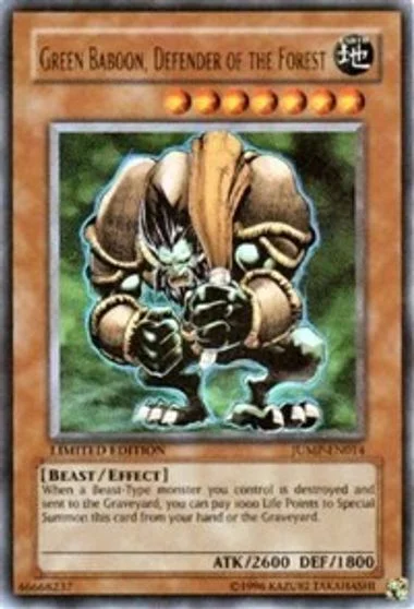 Green Baboon, Defender of the Forest JUMP-EN014
