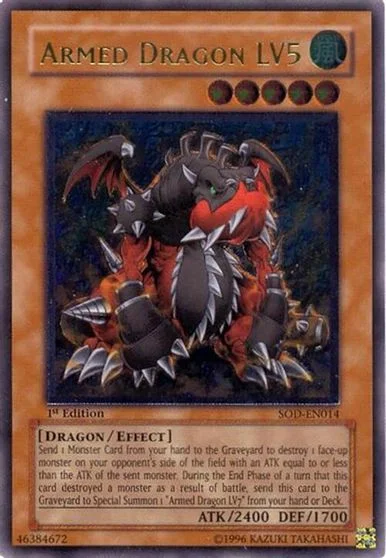 Armed Dragon LV5 [Ultimate Rare 1st Edition] SOD-EN014