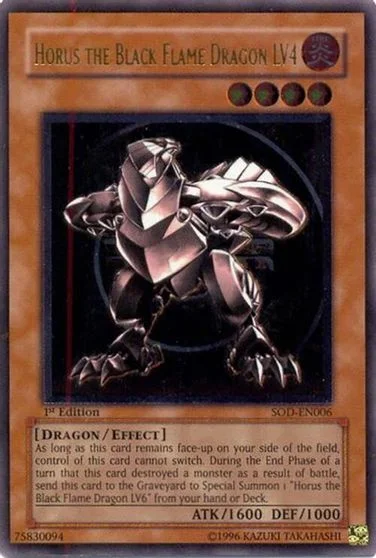 Horus the Black Flame Dragon LV4 SOD-EN006