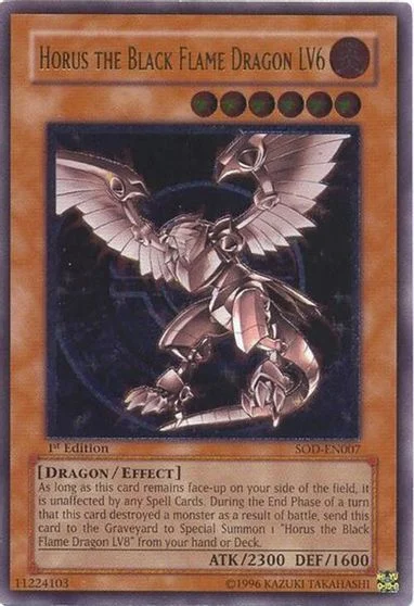 Horus the Black Flame Dragon LV6 SOD-EN007