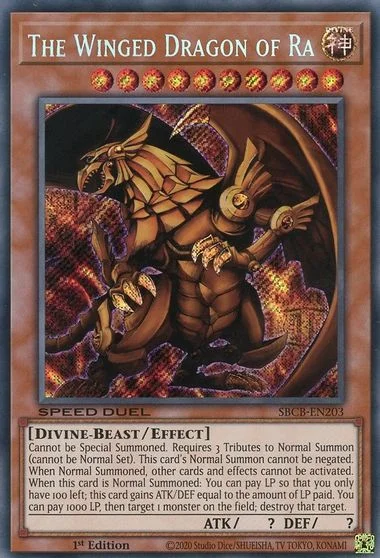 The Winged Dragon of Ra SBCB-EN203