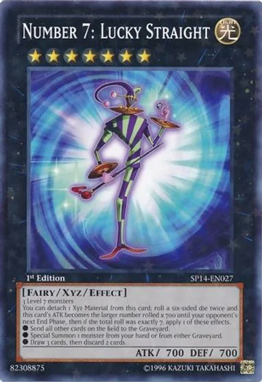 Number 7: Lucky Straight [Starfoil] SP14-EN027