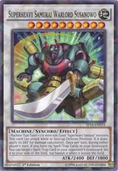 Superheavy Samurai Warlord Susanowo [Shatterfoil] SP15-EN034