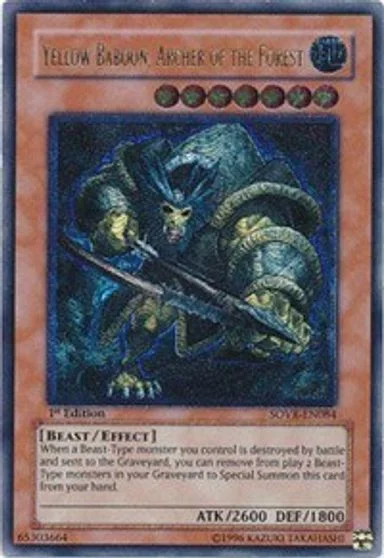 Yellow Baboon, Archer of the Forest SOVR-EN084