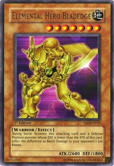 Elemental HERO Bladedge [1st Edition] YSD-EN019
