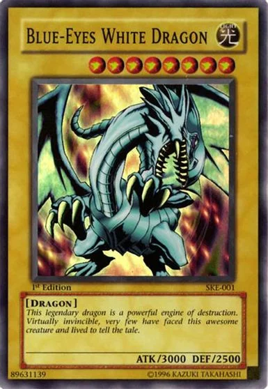Blue-Eyes White Dragon [1st Edition] SKE-001