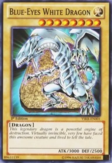 Blue-Eyes White Dragon YSKR-EN001