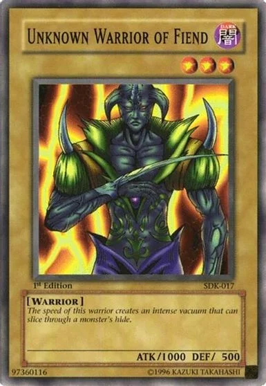 Unknown Warrior of Fiend [1st Edition] SDK-017