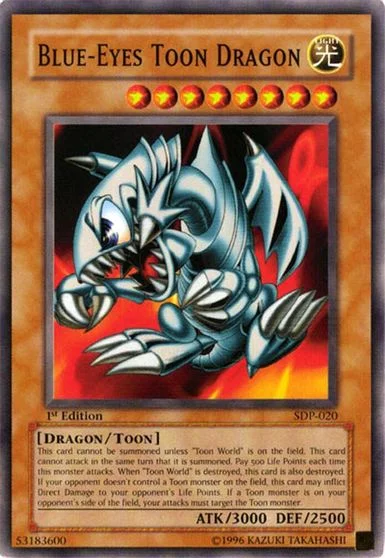 Blue-Eyes Toon Dragon SDP-020