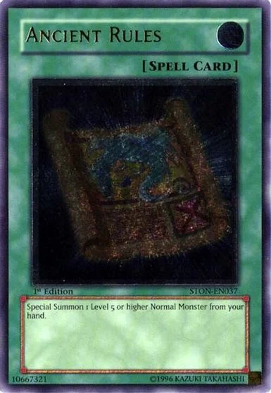 Ancient Rules [1st Edition] STON-EN037