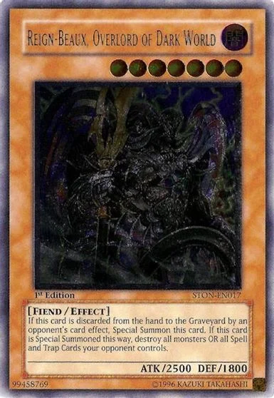 Reign-Beaux, Overlord of Dark World [1st Edition] STON-EN017