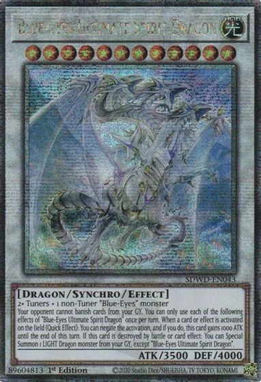 Blue-Eyes Ultimate Spirit Dragon [Quarter Century Secret Rare] SDWD-EN043
